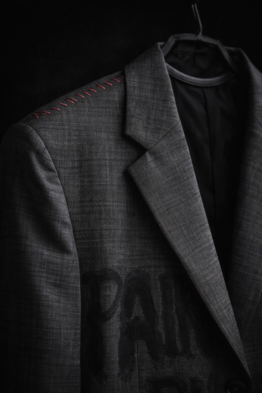 Grey Statement Blazer for Women – Pain Builds Character ByLIST