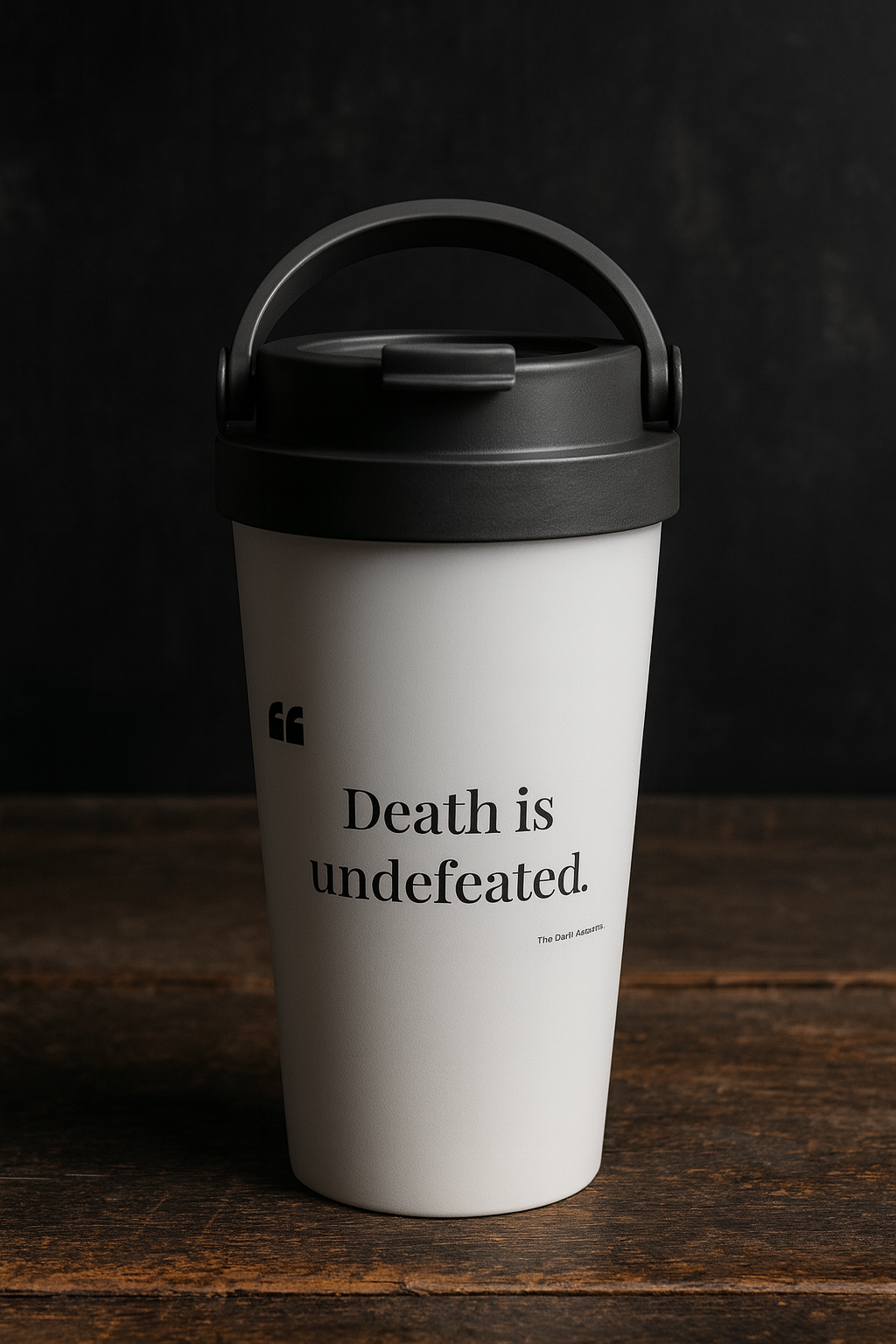 White Stainless Steel Travel Mug