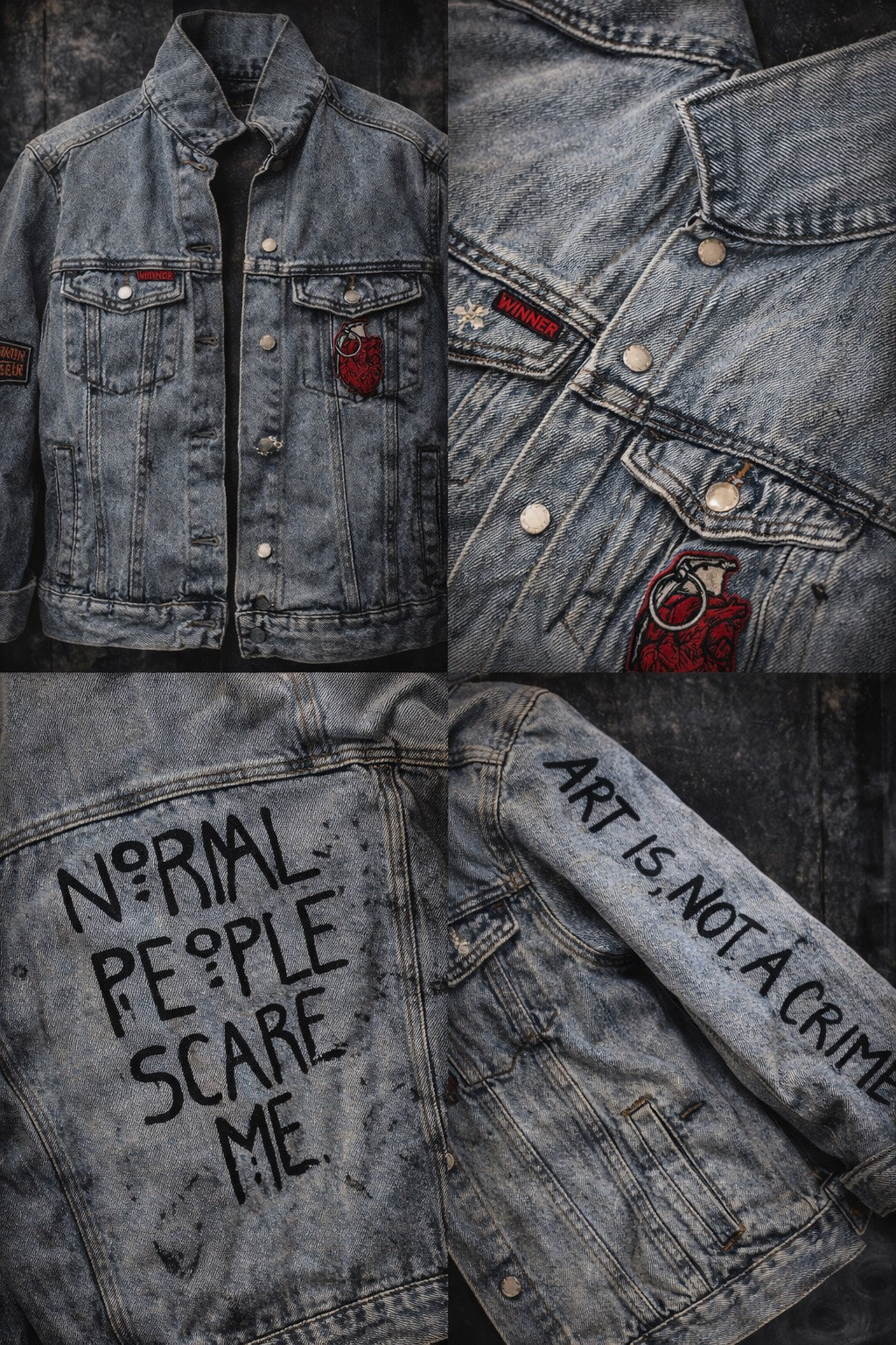 Statement Cowboy Jacket for Women – Normal People Scare Me ByLIST