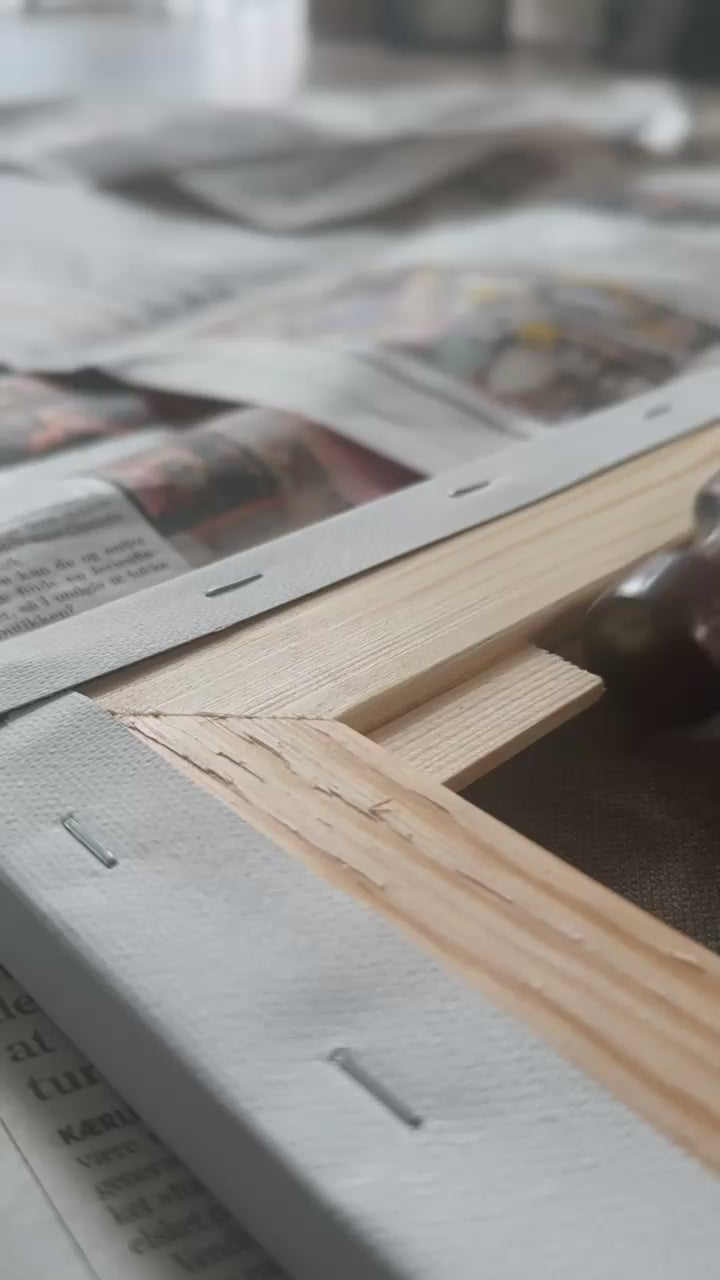 Original hand-painted shadow portrait, one of it's kind - The Weight Beneath